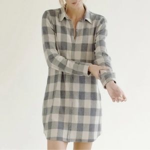 Faherty Legend Sweater Shirt Dress Sz L